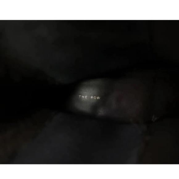 The Row Gaia Black Leather Ankle Boots - Picture 10 of 11